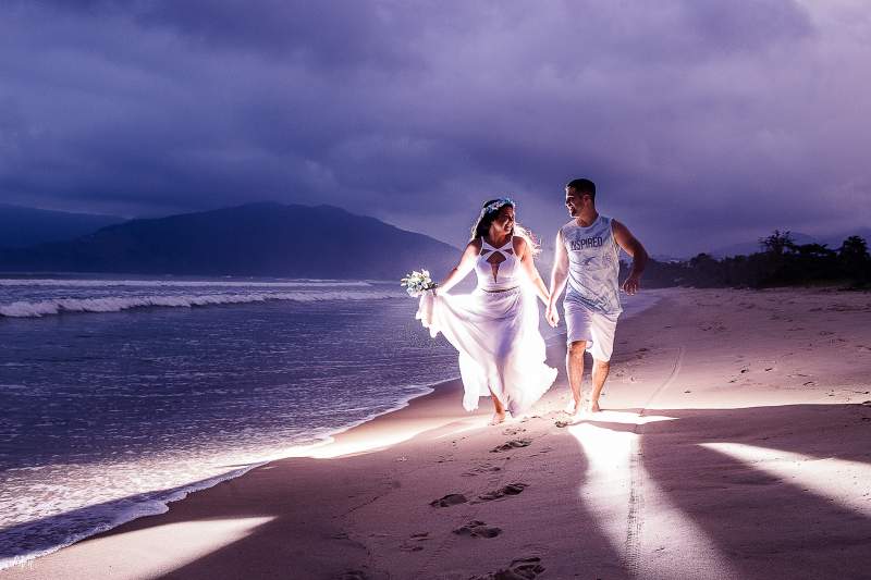 ensaio pré casamento na praia